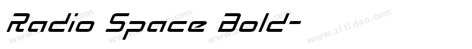 Radio Space Bold字体转换